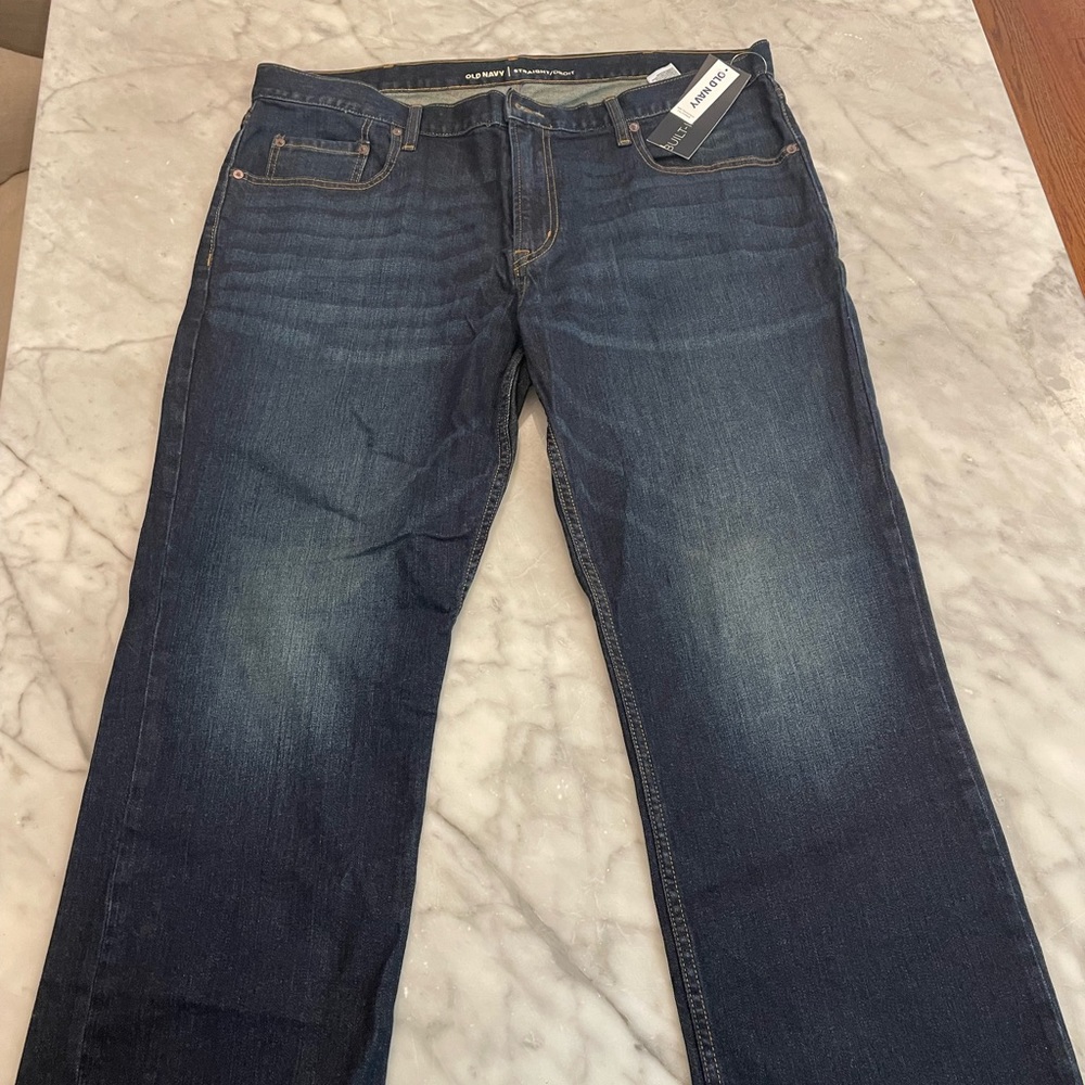 Men’s straight leg, dark wash Old Navy Jeans